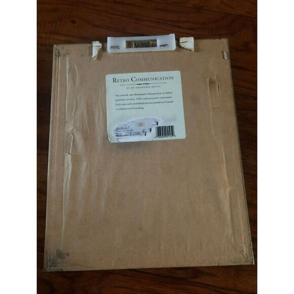 Retro Communication by an Unknown Artist Radio Marelli 1999 Print Framed in 11.7 - Picture 5 of 5